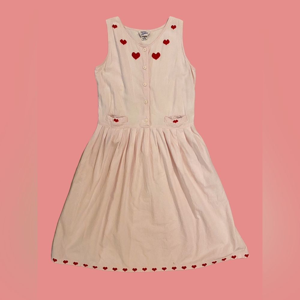 pink sweetheart dress | M/L, 90s